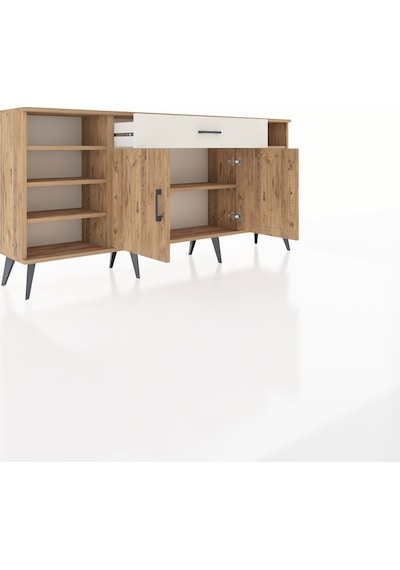 Arges Konsol 7 Raflı Tek Çekmeceli 2 Kapaklı 176x30x83 Çam-çam/aytaşı Çam/aytaşı Arges Konsol 7 Raflı Tek Çekmeceli 2 Kapaklı 176x30x83 Çam-çam/aytaşı Çam/aytaşı