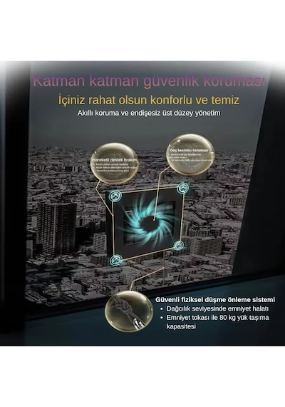 Sz4-21 Pureview Cam Silme Robotu Kumandalı Çift Yönlü Su Püskürtme Açık Gri