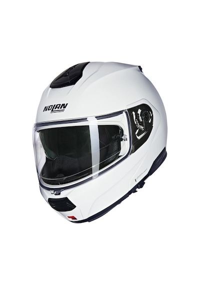 Nolan N100.6 Classico Çeneden Açılır Kask 305 - Metal Beyaz Beyaz