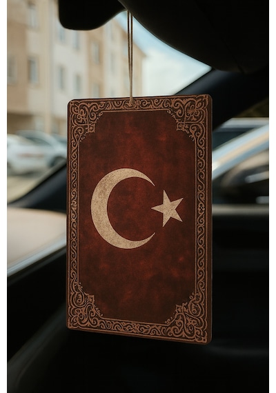 Atatürk Ve Türk Bayrağı - İkili Oto Kokusu - Dekoratif Araç Kokusu Ve Aksesuarı