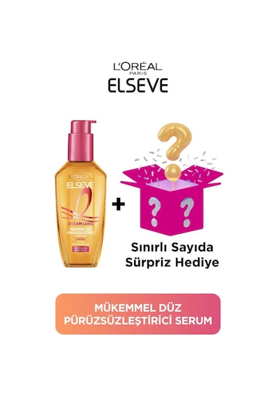 Elseve Dream Long Mükemmel Düz Pürüzsüzleştirici Serum 100 ML + Sürpriz Kutu