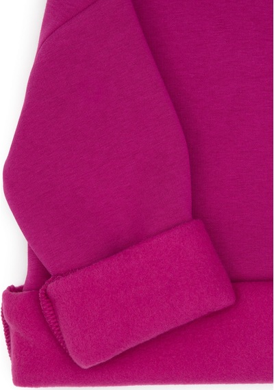 U.S. Polo Assn. Kız Çocuk Fuşya Şardonlu Bisiklet Yaka Basic Sweatshirt 50316810-VR023