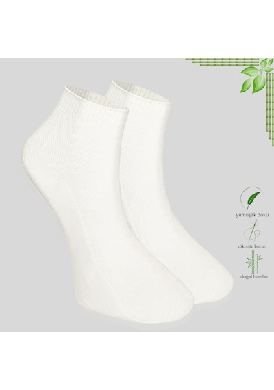 Kral Socks Erkek Patik Lacose - Kabartma Desenli 5 Adet Bambu Dikişsiz Siyah