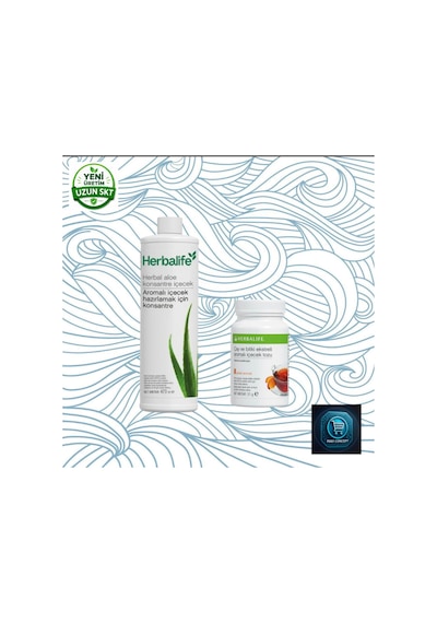 Herbalife Herbal Aloe Konsantre İçecek 473 Ml + Çay Ve Bitki Ekstreli Aromalı İçecek Tozu Aromalı 51 G Aleoveraçayset1ş