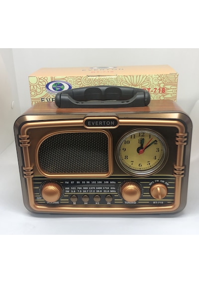 Lebron Rt-718 Nostaljik Tasarım Am/fm/sw 3 Bant Radyo & Bluetooth Hoparlör