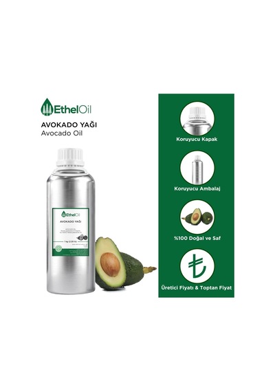 Avocado Sabit Yağı - 1 Kg - Saf Ve Doğal Sabit Yağ - Üretici Firma