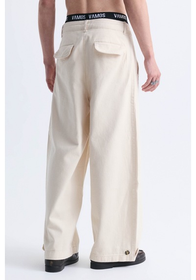 Vamos Relaxed Fit Pantolon Taş
