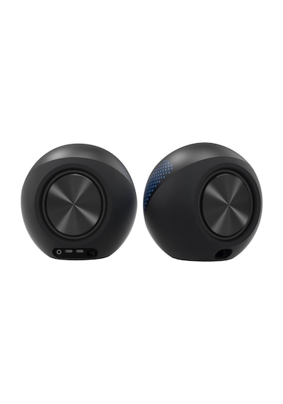 Creative Pebble X Siyah 2.0 15W USB-C Bluetooth 5.3 RGB Aydınlatmalı 2.0 Masaüstü Multimedya Hoparlör