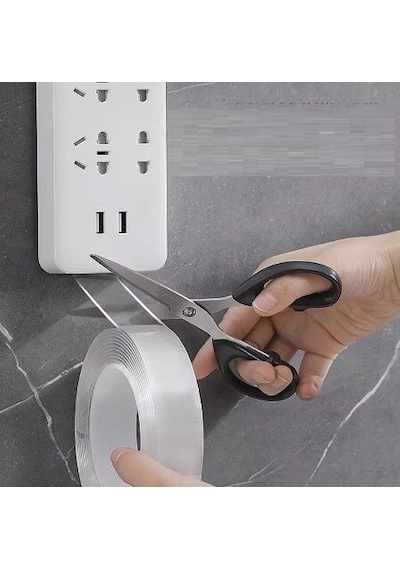 2 Metre 2 Cm Çift Taraflı Şeffaf Bant