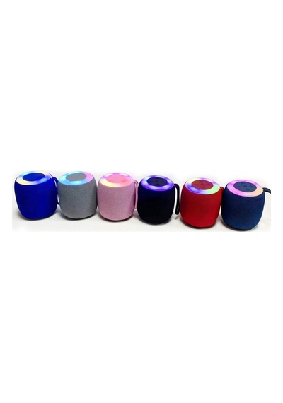 D10 Rgb Led Işıklı Bluetoth Speaker Hafıza Kartı Ve Usb Girişli Fm Radyolu Şarjlı Taşınabilir Hoparlör 5w