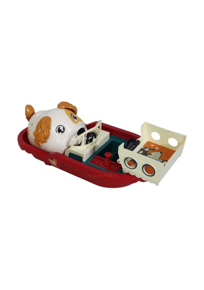 Sesli Sevimli Köpek Ve Eğlenceli Tekne Set - Sarı