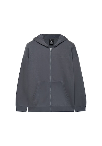 Skechers M Essential Full Zip Hoodie Sweatshirt Erkek Gri Sweatshirt S2610014-3998 Gri