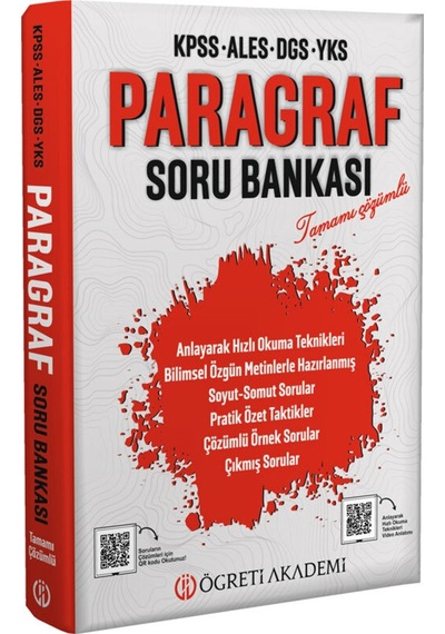 KPSS-ALES-DGS-YKS Paragraf Soru Bankası - Tamamı Çözümlü- Öğreti Akademi