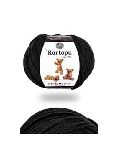 Amigurumi Örgü İpi Siyah K940