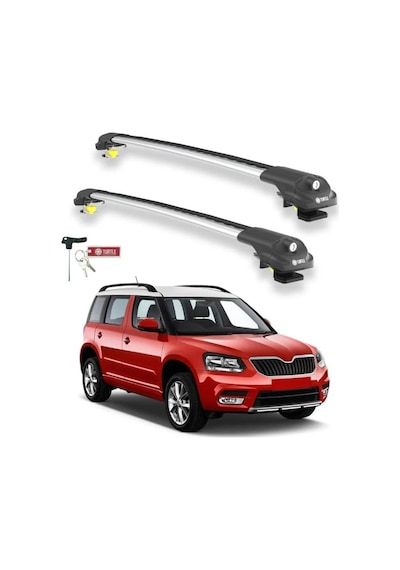 Turtle Skoda Yeti 5l 2009-2017 Ara Atkı Air1 Gri