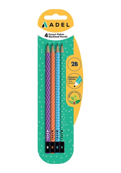 Pattern Kurşun Kalem 2b 4'lü