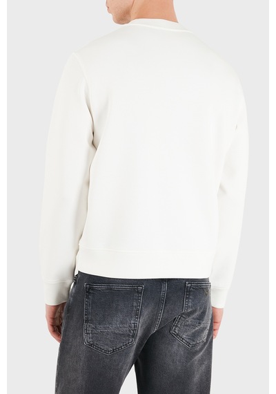 Emporio Armani Logolu Pamuklu Regular Fit Bisiklet Yaka Sweat Erkek Sweat Em007352 Af10013 M0497 Beyaz Emporio Armani Logolu Pamuklu Regular Fit Bisiklet Yaka Sweat Erkek Sweat Em007352 Af10013 M0497 Beyaz