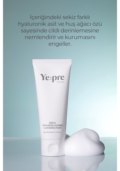 Birch Hyaluron Calming Foam Yüz Temizleme Jeli Kore 100 ML