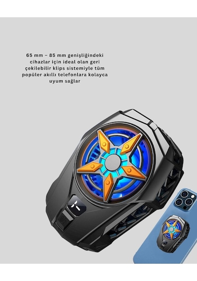 Northcity Oyun Telefon Soğutucu Fan - Dijital Ekranlı Soğutma Çözümü