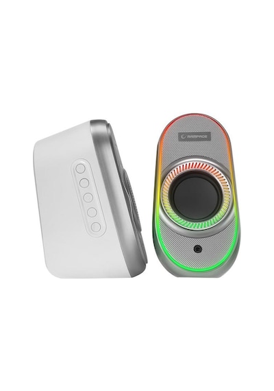 Rampage Rms-x3 2.0 6w Bluetooth Beyaz Multimedia Rgb Işıklı Gaming Usb Speaker