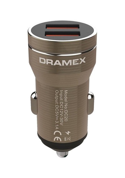 Dramex Dc20b 20w Pd Çift Usb Girişli Metal Araç Şarj Başliği