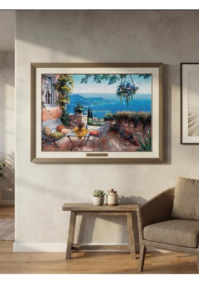 Göl Kıyısında Ve Limana Karşı İkili Set - 1000 + 500 Parça İkili Puzzle Seti