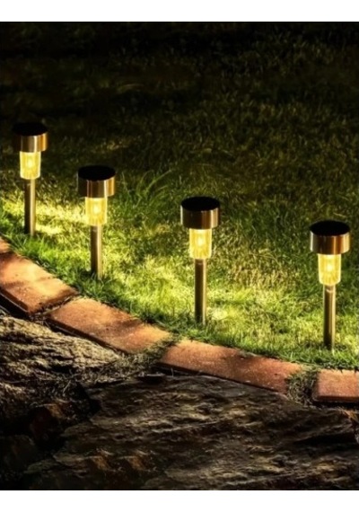 Mey İthalat Metal Gövdeli Solar Bahçe Lambası 10'lu
