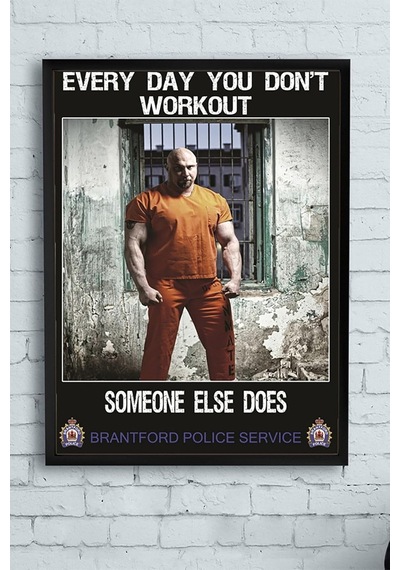 Someone Else Does Vücut Geliştirme Body Building Fitness Çerçeveli Tablo 21x30cm