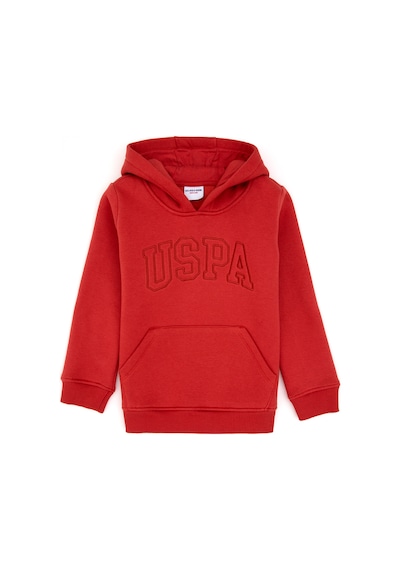 U.S. Polo Assn. Kız Çocuk Kiremit Kapüşonlu Şardonlu Basic Sweatshirt 50314311-VR026