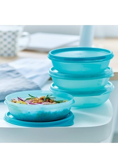 Tupperware Şeker Kaplar 4'lü Kahvaltılık&buzdolabı Saklama Seti 300 Ml Mavicanımevimm Çok Renkli