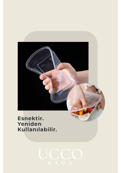 250 Adet 1 Litre Ekonomik Buzdolabı Dondurucu Erzak Sızdırmaz Saklama Kabı Seti Buzluk Organizer Şeffaf