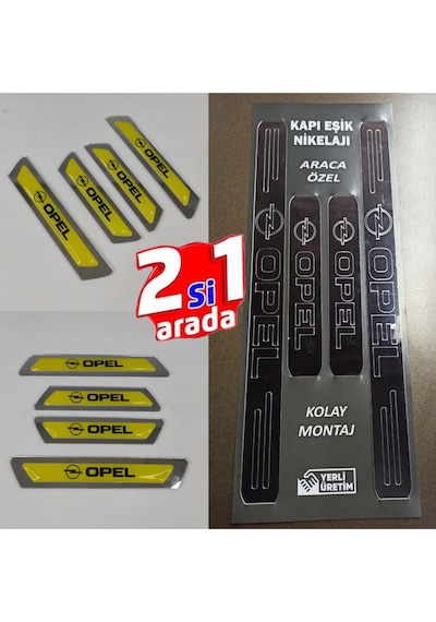 Opel Astra Uyumlu Kapı Eşiği + Kapı Koruyucu