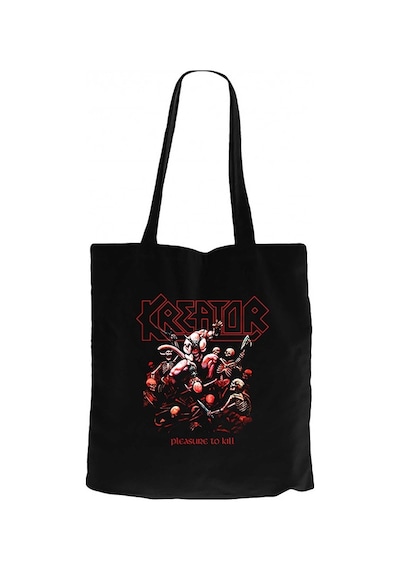 Kreator Pleasure to Kill Siyah Kanvas Bez Çanta Siyah