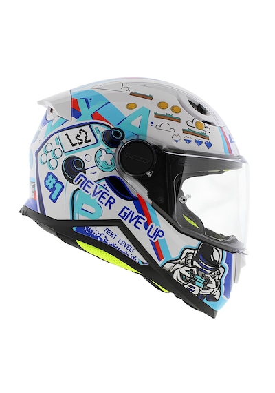 Ls2 Kıd Next Level Çocuk Fullface Motosiklet Kaskı Açık Beyaz