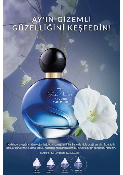 Avon Far Away Beyond The Moon Kadın Parfüm Edp 50 Ml. Eski Şişe Fresh