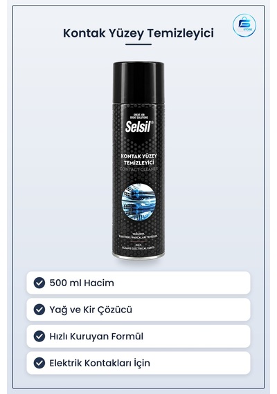 Kontak Yüzey Temizleyici Genel Bakım Spreyi 500 Ml Elektrik Konta