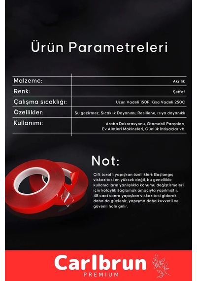 Premium Ekstra Güçlü Çok Amaçlı Çift Taraflı Tamir Dış Mekan Montaj 2mt Silikon Şeffaf Bant 2 Adet