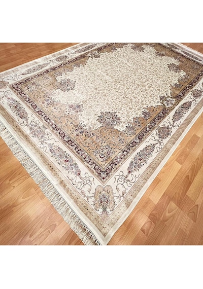 Klasik Hereke Desenli 200 X 300 İpek Halı Bej