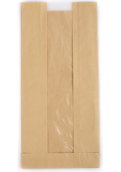 Anadolu Kağıtçılık Pencereli Şamua Kraft Kese Kağıdı 10 Kg 15 Cm X 33 Cm - 500 Gr Lık