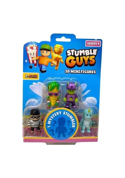 Stumble Guys Seri 4 5'li Mini Figür Inmate 613