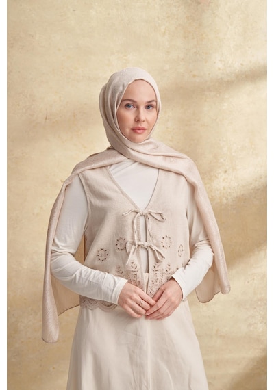 Armanda Jose Jakar Ethnic Desen Şal- 3303 Gri-Füme