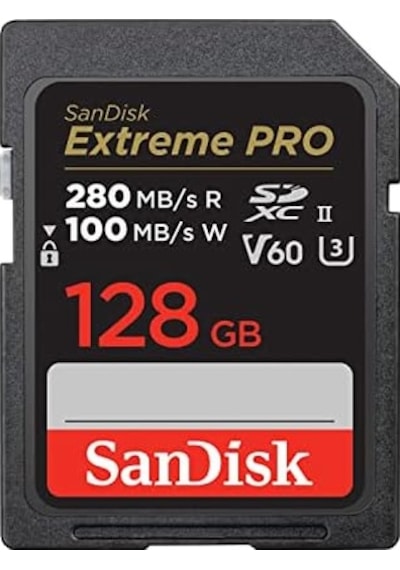 128gb Extreme Pro Sdxc Uhs-ıı Hafıza Kartı - C10, U3, V60, 6k, 4k Uhd, Sd Kart - Sdsdxep-128g-gn4ın Açık Mavi