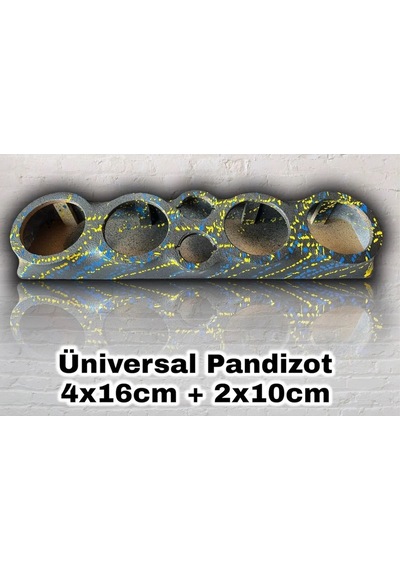 Elyaflı Universal Pandizot 4x16cm+2x10 Uyumlu Pandizot Özel Boyalı Siyah Pandizot