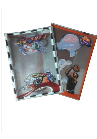 Nehir Desenli Hazır Geçmeli A4 Defter Kabı 10'lu