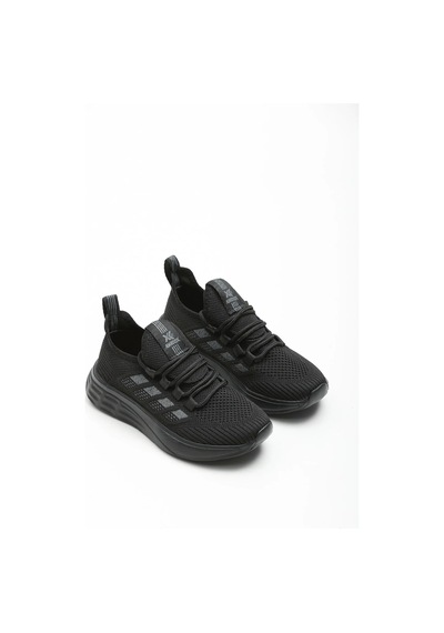 2201-awıdox Anatomik Tabanlı Unisex Bağcıksız Sneakers Ayakkabı Siyah