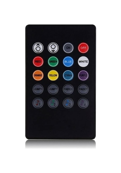 9 Ledli Ayak Altı Led Lamba Sese Ve Müziğe Duyarlı Kumandalı Led Rgb