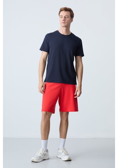 Air Jones Tommy Life Fiesta Pamuklu Kalın Yumuşak Dokulu Standart Fit Basic Erkek Şort - 81280 Kırmızı Air Jones Tommy Life Fiesta Pamuklu Kalın Yumuşak Dokulu Standart Fit Basic Erkek Şort - 81280 Kırmızı