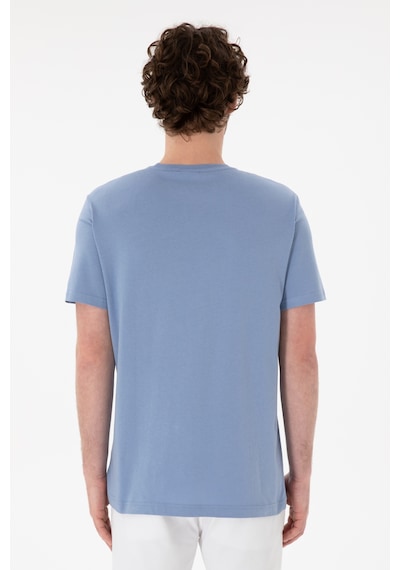 U.S. Polo Assn. Erkek Regular Fit Bisiklet Yaka Mavi Basic Tişört 50305985-VR036 U.S. Polo Assn. Erkek Regular Fit Bisiklet Yaka Mavi Basic Tişört 50305985-VR036