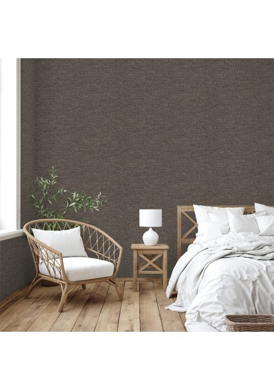 Adawall Muse Koleksiyonu- 25108-7 Kahverengi Taş Görünümlü Duvar Kağıdı 1.06x15.6m, 16.5m²