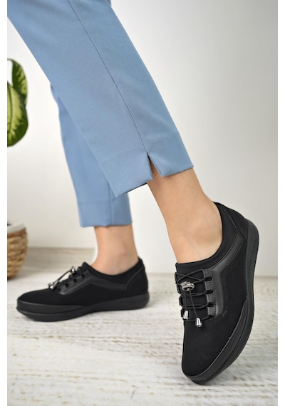 Nesil Shoes Sdf 702 Siyah Kot Anatomik Kadın Ayakkabı-siyah Kot Kot Rengi - Siyah